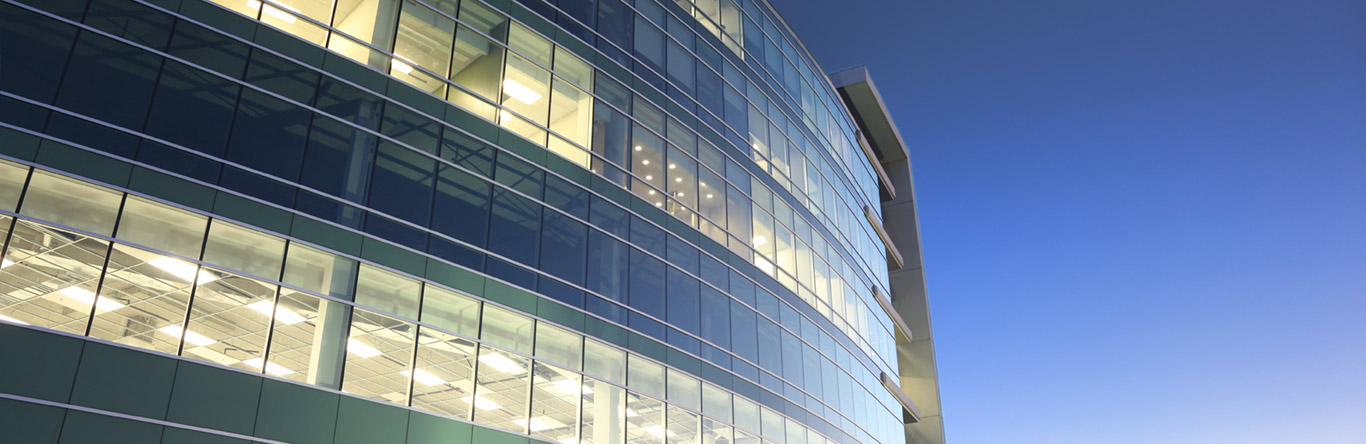 building exterior at dusk